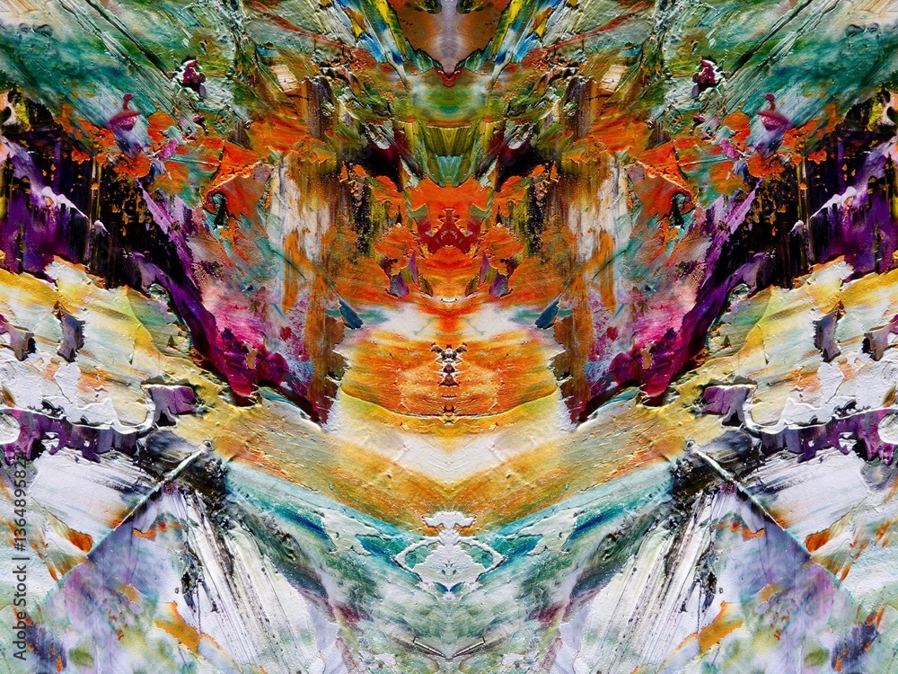 Fototapeta premium Abstract art background . Hand painting artwork on canvas .