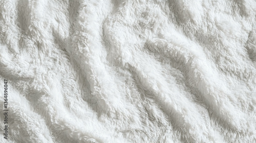 Obraz premium A seamless texture of white woven chenille fabric, featuring a plush and soft appearance with subtle variations in tone.