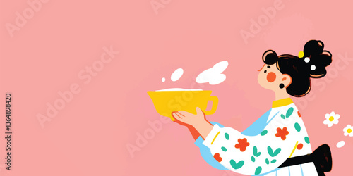 An illustration of a woman ...