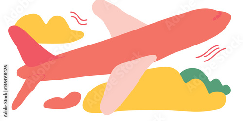 A vibrant, flat-design illu...