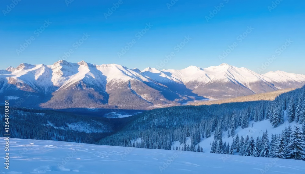 custom made wallpaper toronto digitalSnowy Mountain Range at Sunrise