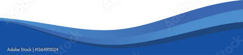 Elegant Wave Footer Decoration 