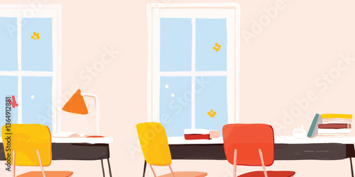 A tranquil study space in a...