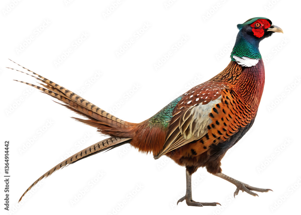Fototapeta premium pheasant isolated on white background