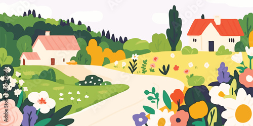 A charming, colorful illust...