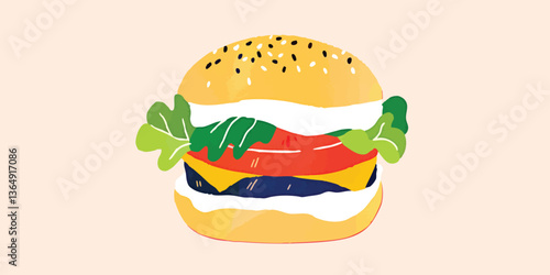 A delicious watercolor-styl...
