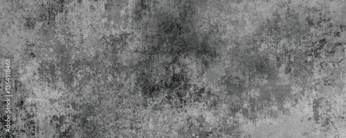 The Organic and Natural Aging of a Deeply Textured Cement Wall with Scratches and Stains

