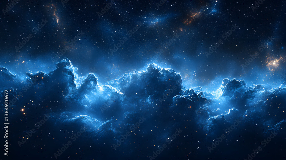 Obraz premium deep space nebula, design template, material picture, background picture, desktop wallpaper, ultra-high definition