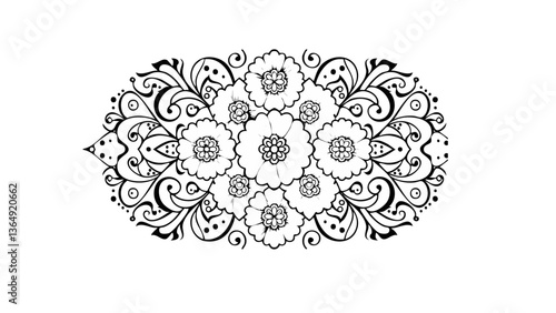 Floral Vector Illustration (Color Editable)