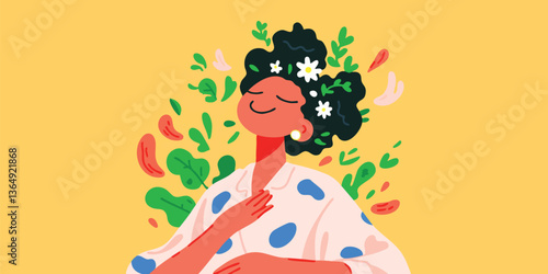 A serene depiction of self-...