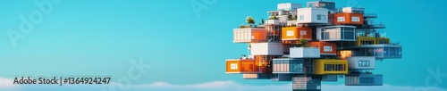 A futuristic city where every building has a floating price tag.