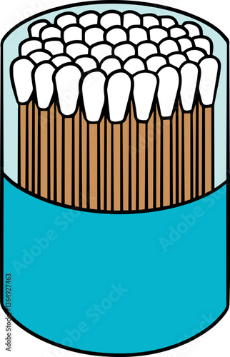Illustration of cotton swab
