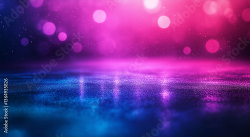 Blue and Purple Gradient Background with Blurred Effect and Vibrant Colors