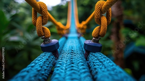 Close-up of colorful ropes