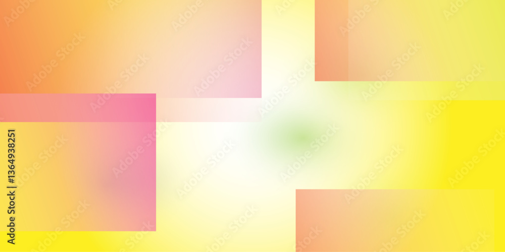Fototapeta premium Abstract gradient color shapes futuristic banner. Glowing retro design vector background.