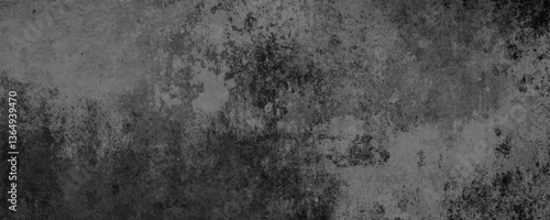 A Minimalist Yet Powerful Display of a Deeply Scratched and Stained Concrete Wall

