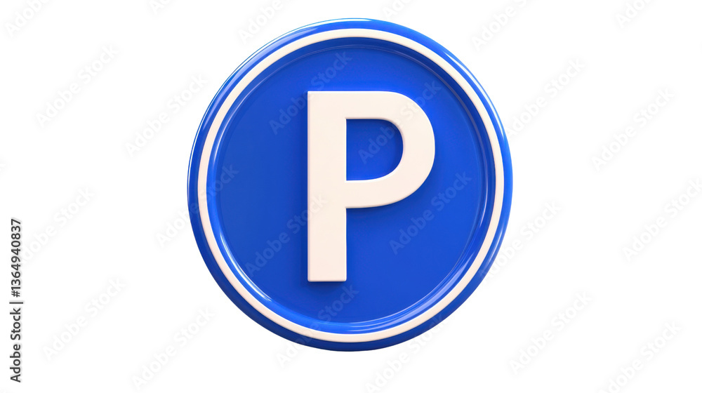 parking sign isolated on white parking sign isolated on white