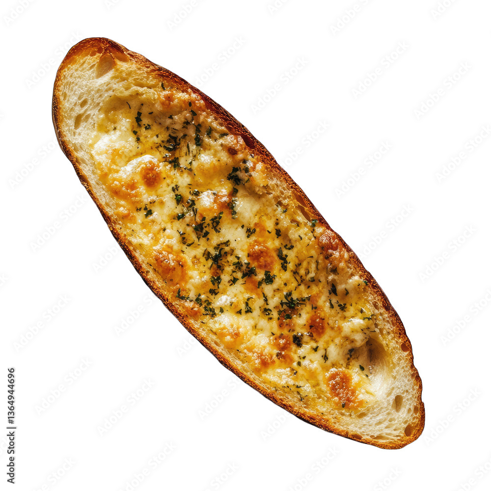 A garlic bread isolated on transparent background A garlic bread isolated on transparent background