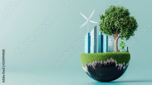 A futuristic cityscape symbolizing financial growth and sustainability.