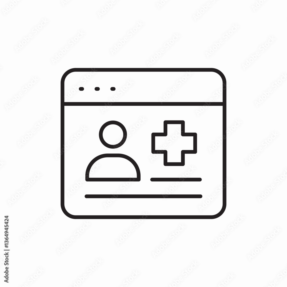 user profile document icon vector sign user profile document icon vector sign