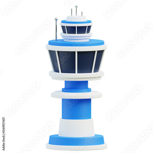 Wallpaper Mural Airport Tower 3D Illustration Torontodigital.ca