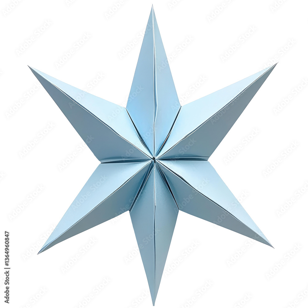 Isolated Paper Star on transparent background Isolated Paper Star on transparent background