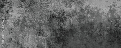 The Timeworn and Scratched Surface of a Darkened Concrete Wall with Industrial Appeal

