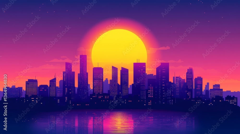 A spectacular view of a futuristic city skyline, glowing with vibrant lights against the night, showcasing the beauty of modern architecture and the vibrancy of urban life A spectacular view of a futuristic city skyline, glowing with vibrant lights against the night, showcasing the beauty of modern architecture and the vibrancy of urban life