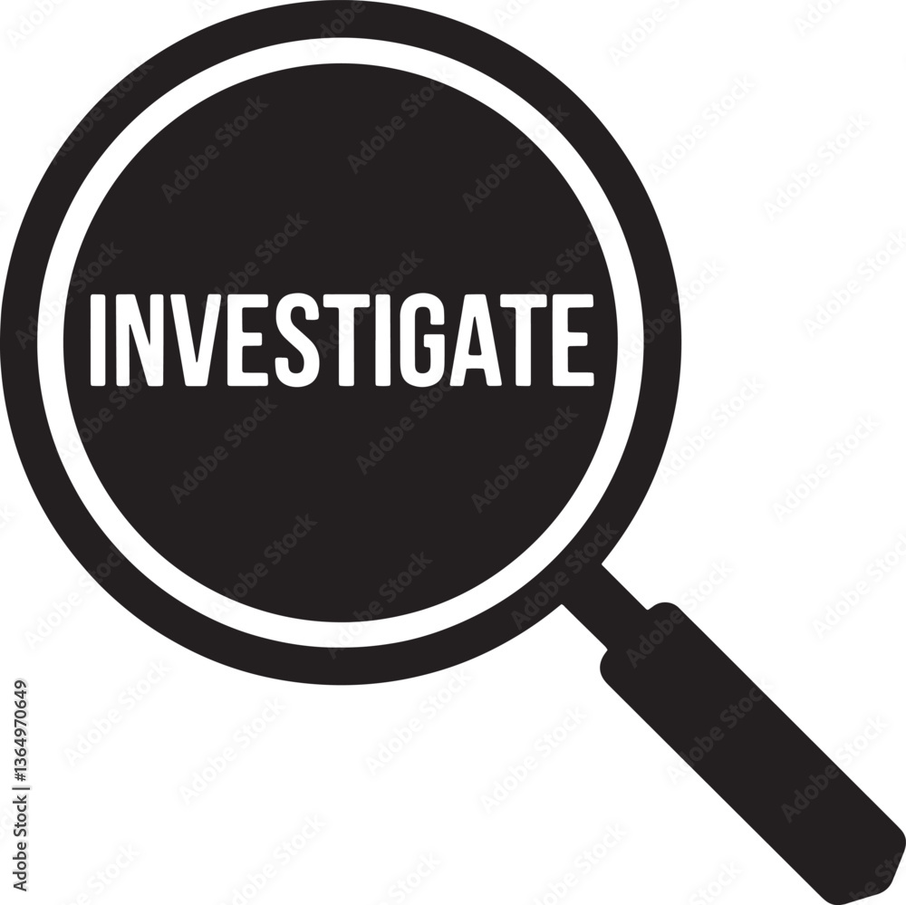 Magnifying Glass Silhouette Vector Simple Search and Zoom Icon for Discovery and Investigation Magnifying Glass Silhouette Vector Simple Search and Zoom Icon for Discovery and Investigation