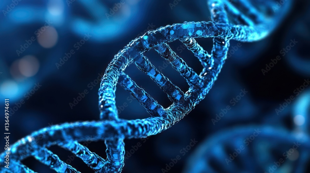 Abstract DNA Helix Close-up, Science Background Abstract DNA Helix Close-up, Science Background
