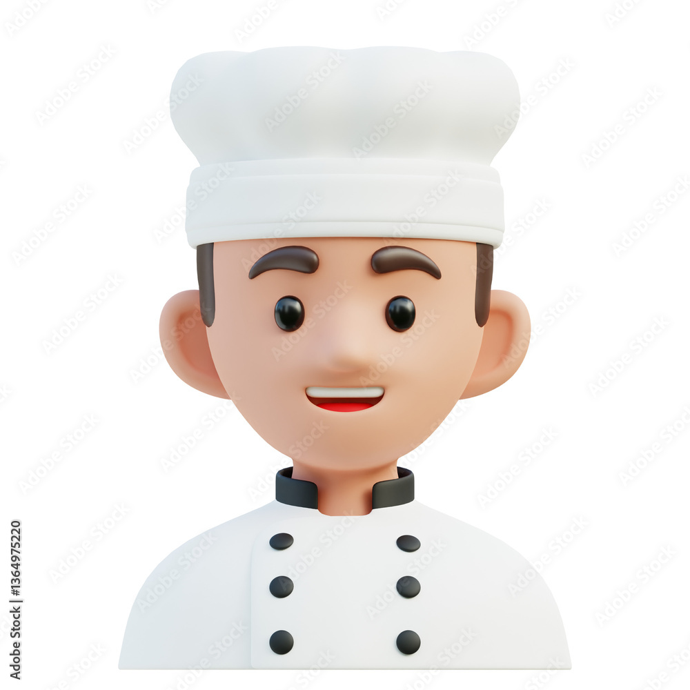 Chef 3D Illustration Chef 3D Illustration