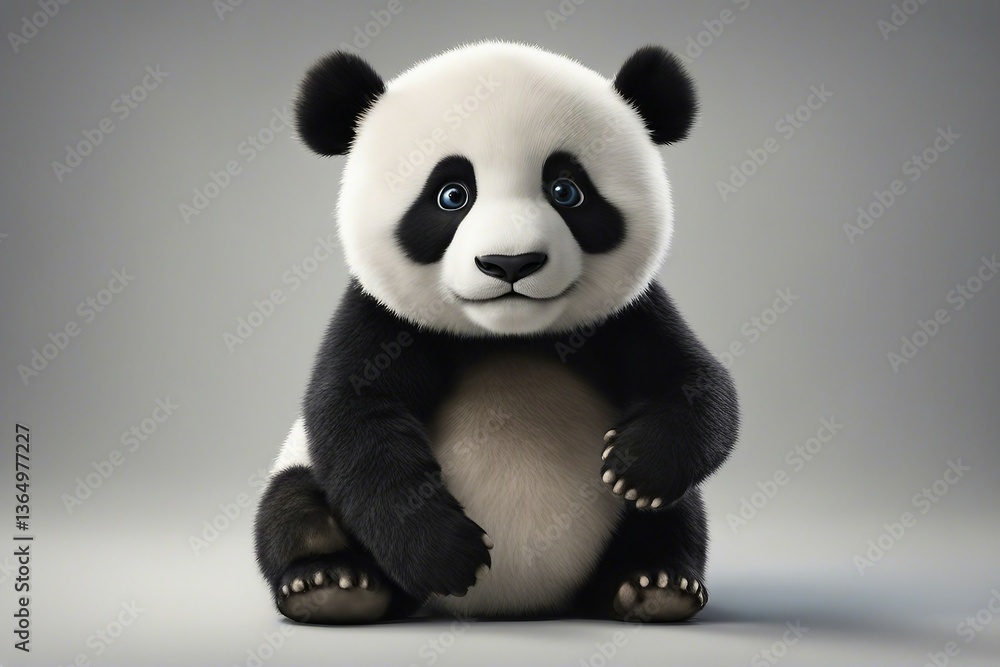 Stunning Close-Up Photography of a Playful Panda in Its Natural Habitat. Generative AI Stunning Close-Up Photography of a Playful Panda in Its Natural Habitat. Generative AI