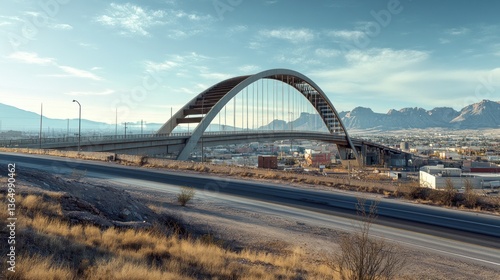 Puente Fronterizo Ciudad Juarez El Paso Texas Mexico USA