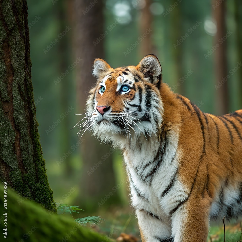 Obraz premium tiger in zoo