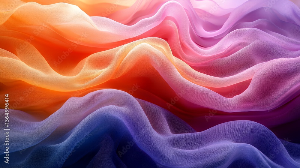 Obraz premium Vibrant Waves: A Fiery Symphony of Colorful Ripples Dancing Across a Dynamic Canvas