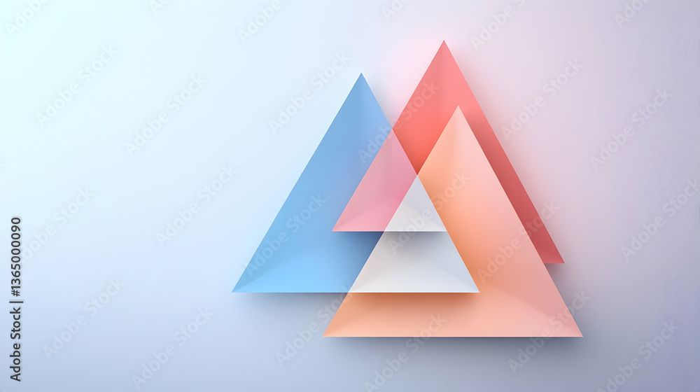 Pastel Triangles Abstract Geometric Design Pastel Triangles Abstract Geometric Design