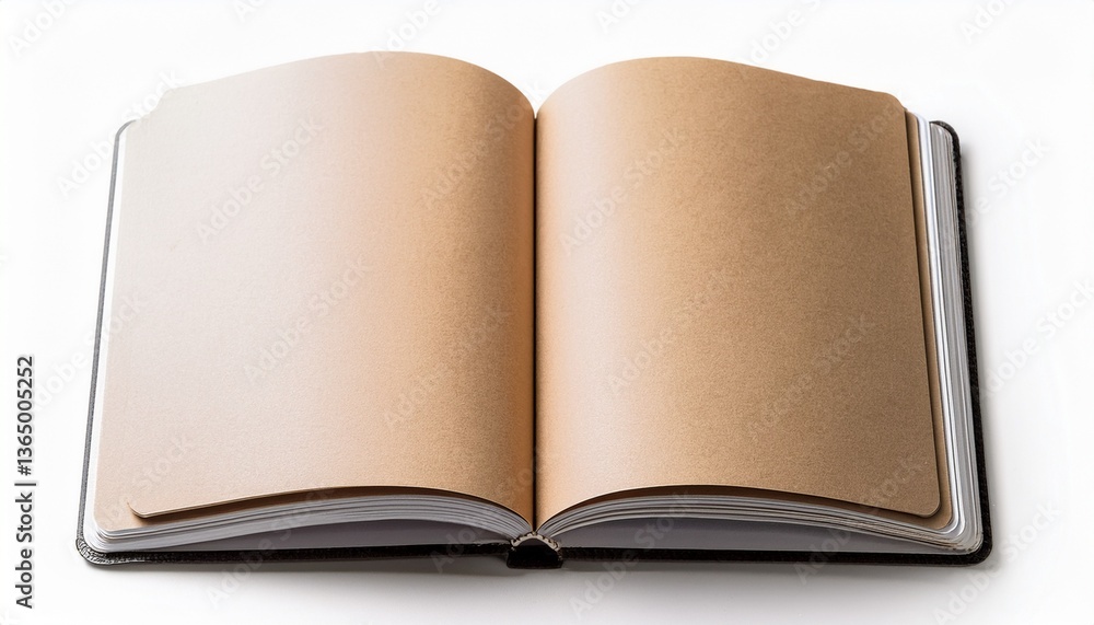 top view blank open notebook isolated on white background top view blank open notebook isolated on white background
