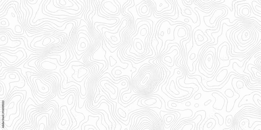 Abstract topo contour map on white background, Topographic contour lines. Seamless discovery compass pattern with lines Topographic map. Geographic mountain relief diagram line wave carve design. Abstract topo contour map on white background, Topographic contour lines. Seamless discovery compass pattern with lines Topographic map. Geographic mountain relief diagram line wave carve design.