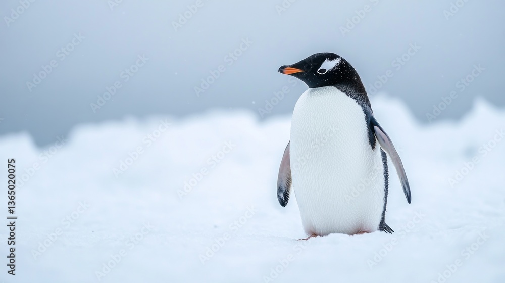 Naklejka premium pinguin himmel