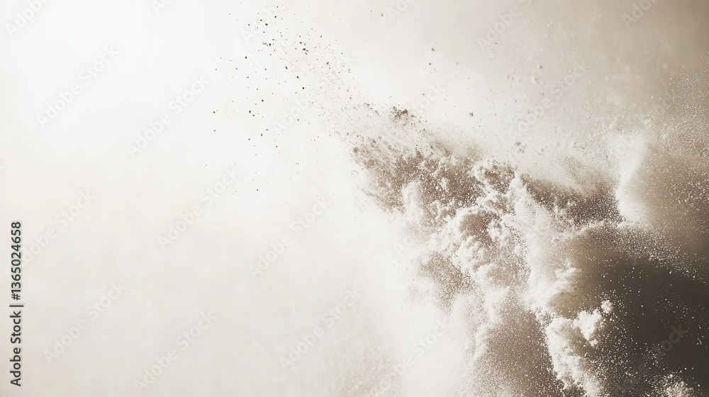 A dramatic capture of white powder exploding against a vibrant blue sky, showcasing the dynamic motion and ethereal beauty of the fleeting moment with a touch of light. A dramatic capture of white powder exploding against a vibrant blue sky, showcasing the dynamic motion and ethereal beauty of the fleeting moment with a touch of light.