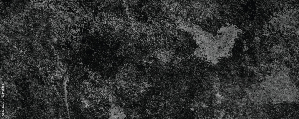 Naklejka premium A Monochrome Abstract Texture with a Dark and Cracked Surface Creating a Grunge Effect