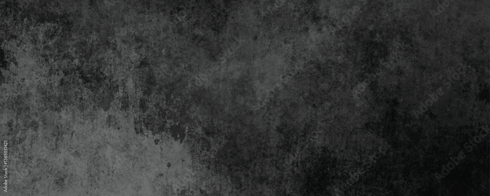Fototapeta premium The Dark and Weathered Surface of a Rough and Textured Concrete Wall with Grunge Aesthetics