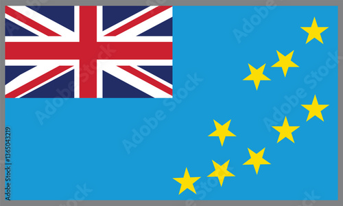 Free Download Tuvalu flag background vector ,Tuvalu Flag Design Vector illustration. - GFXLoad