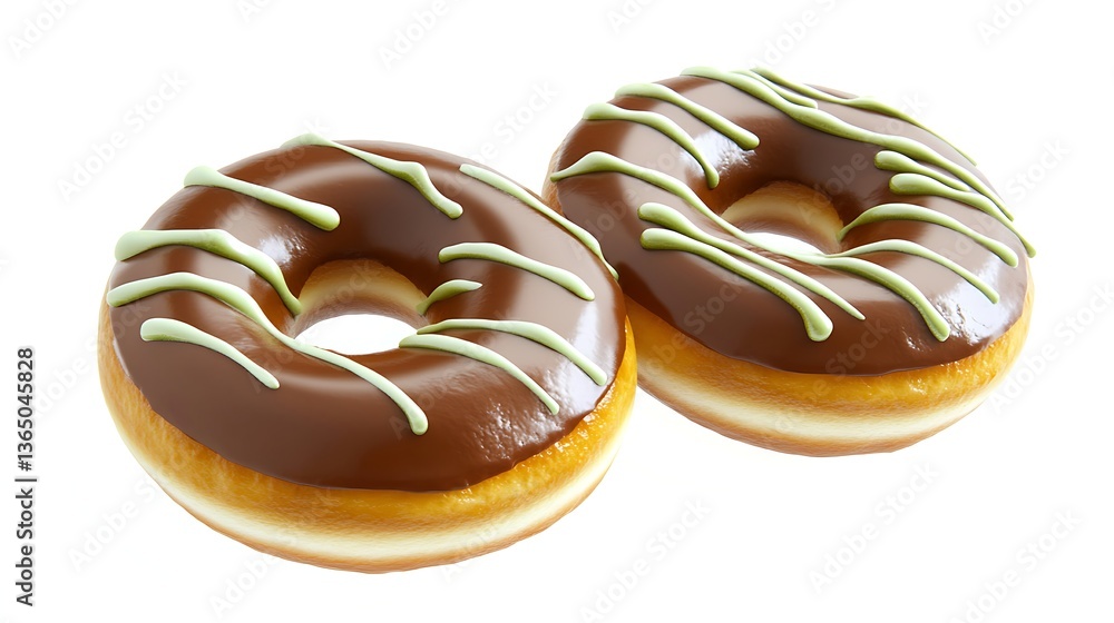 Delicious fragrant donuts isolated on white background
Delicious fragrant donuts isolated on white background