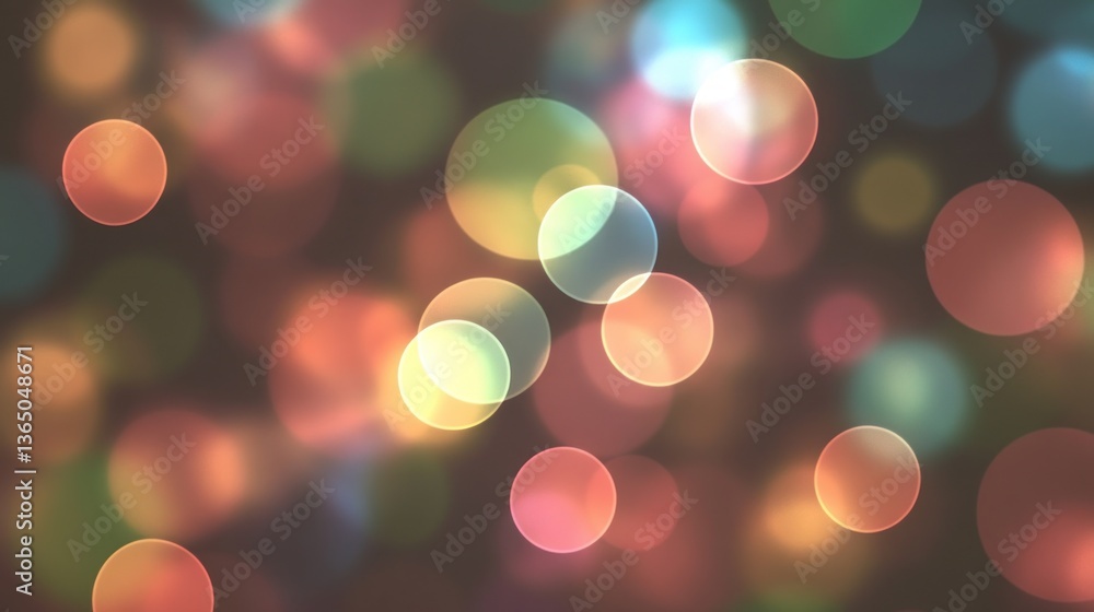 Obraz premium Abstract Bokeh Background: A Symphony of Colorful Lights