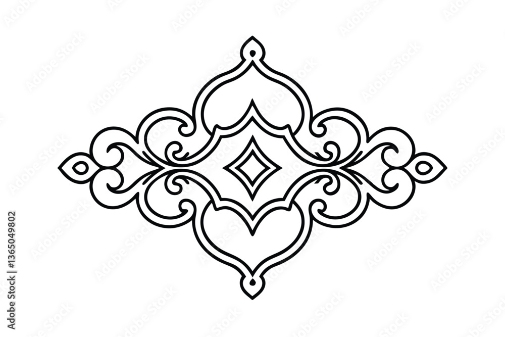 heart with floral ornament heart with floral ornament