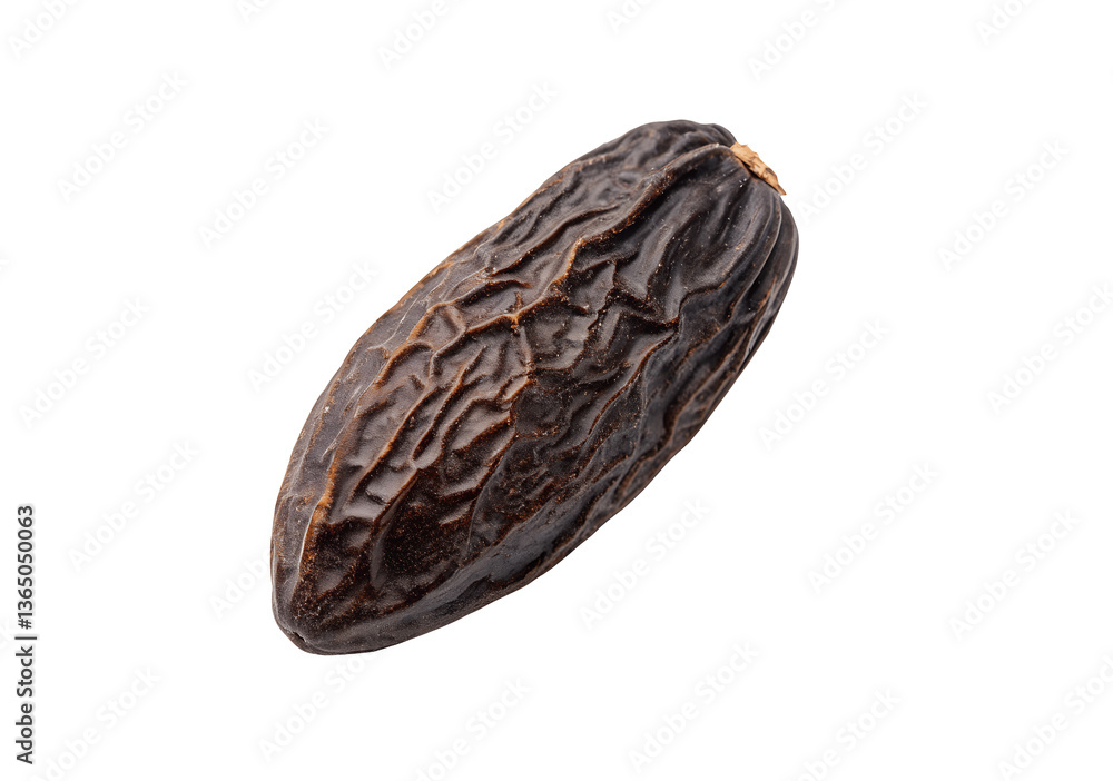 Single tonka beans PNG cutout, isolated on a white transparent background, high resolution for commercial use, aromatic spice seeds Single tonka beans PNG cutout, isolated on a white transparent background, high resolution for commercial use, aromatic spice seeds
