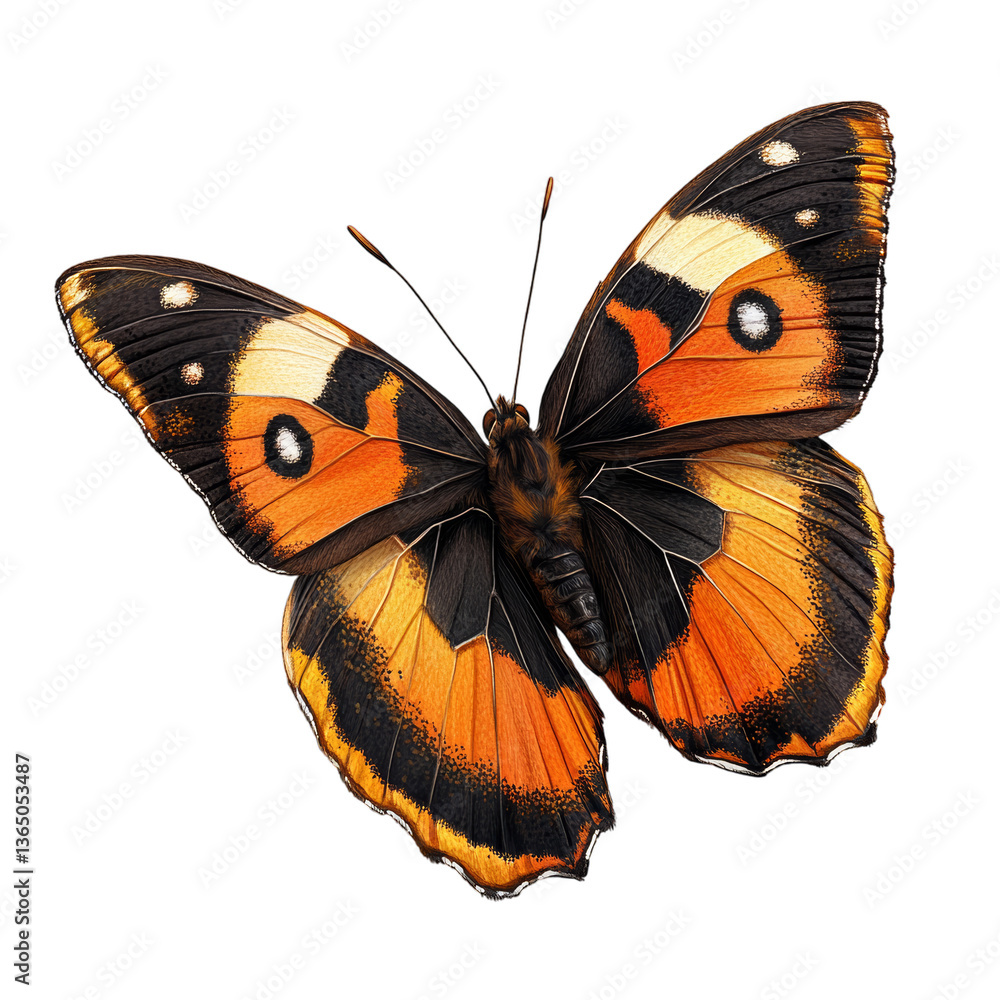 Naklejka premium butterfly isolated on transparent background