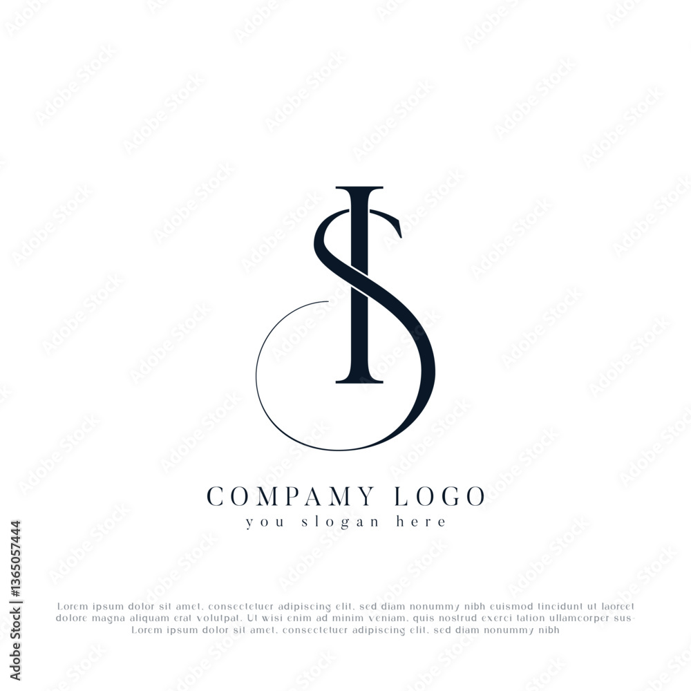 SI, IS Alphabets Letters Logo Monogram SI, IS Alphabets Letters Logo Monogram