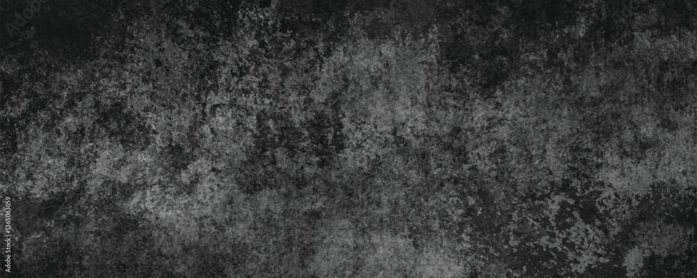 Fototapeta premium The Subtle and Dark Beauty of a Weathered and Rugged Concrete Wall with Deep Textures